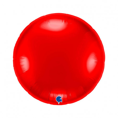 Ballon Alu Rond XL Rouge Intense 91 cm – Grabo