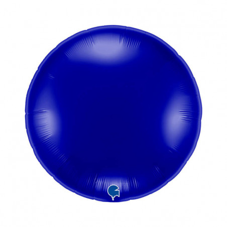 Ballon Alu Rond Bleu Foncé Brillant 91 cm (36")  Blue Capri – Grabo