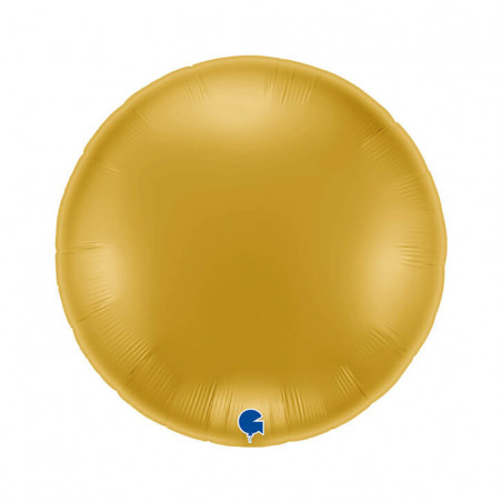 Ballon Alu Rond XL Doré Brillant 91 cm – Grabo