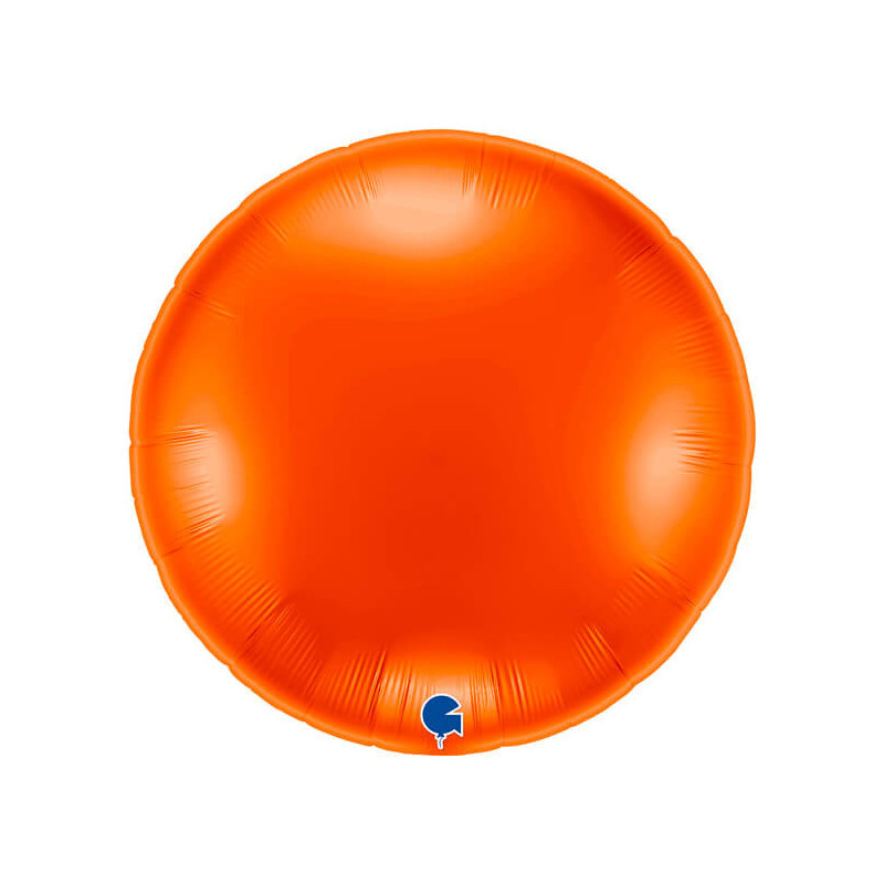 Ballon Alu Rond XL Orange 91 cm – Grabo