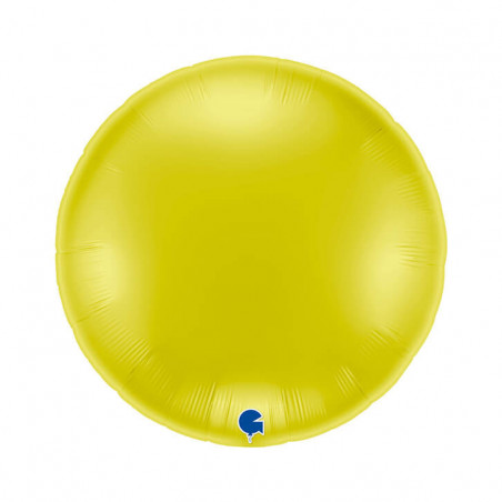 Ballon Alu Rond XL Jaune 91 cm – Grabo
