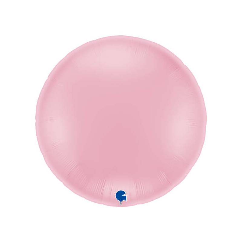 Ballon Alu Rond Rose Clair 91 cm (36") Pastel Pink – Grabo