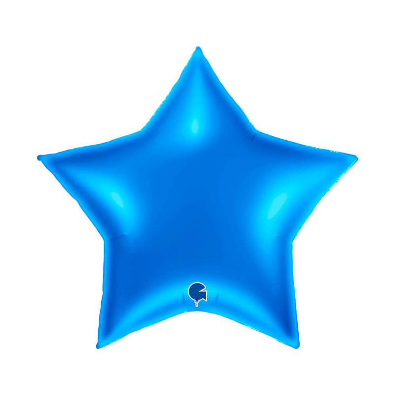 Ballon Alu Étoile XL Bleu Foncé Brillant Star 36inc Blue – Grabo