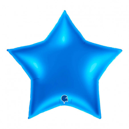 Ballon Alu Étoile XL Bleu Foncé Brillant Star 36inc Blue – Grabo