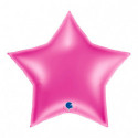 Ballon Alu Étoile XL Rose Framboise 36" 91 cm – Grabo