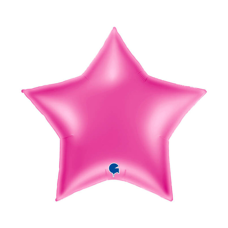 Ballon Alu Étoile XL Rose Framboise 36" 91 cm – Grabo