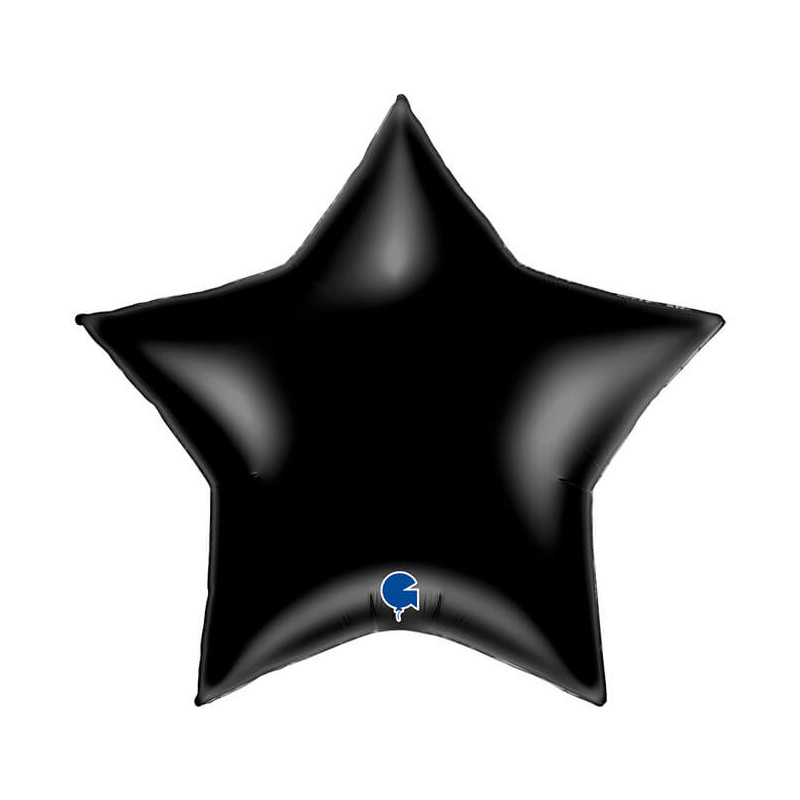 Ballon Alu Étoile XL Noir Mat Satin – Grabo