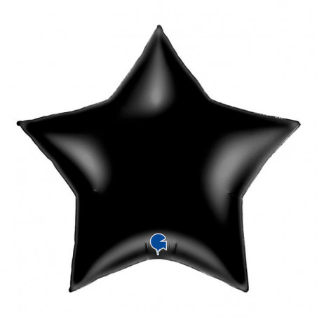Ballon Alu Étoile XL Noir Mat Satin – Grabo