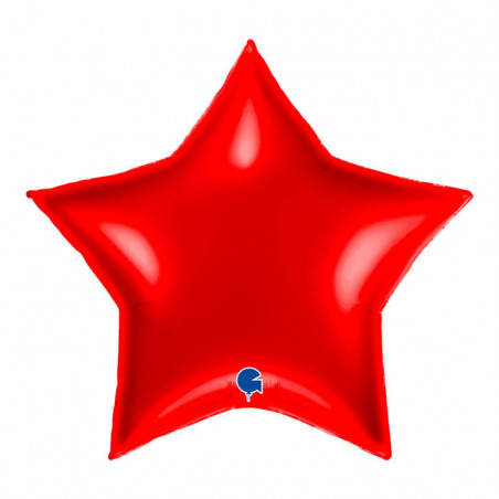 Ballon Alu Étoile XL Rouge 36" 91 cm – Grabo