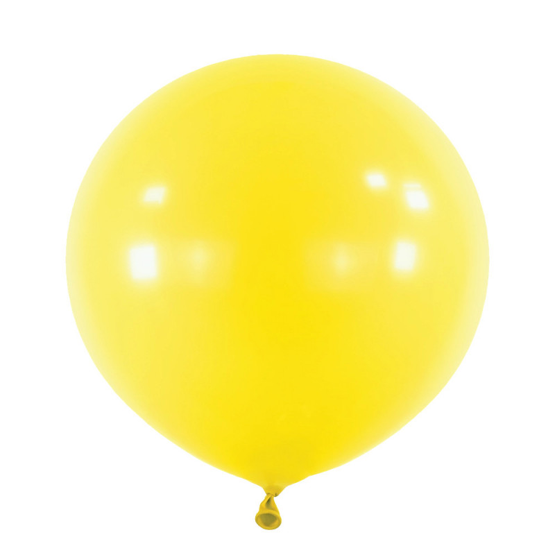 Ballons latex 24" ROND - 60CM - Jaune Sunshine Yellow Anagram