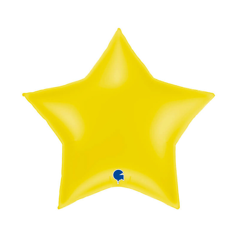 Ballon Alu Étoile XL Jaune 36" 91 cm – Grabo