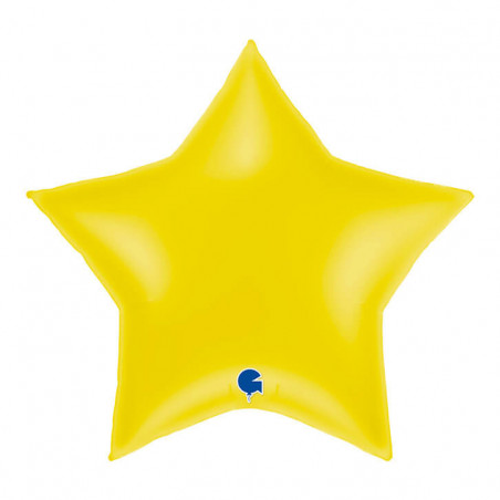 Ballon Alu Étoile XL Jaune 36" 91 cm – Grabo