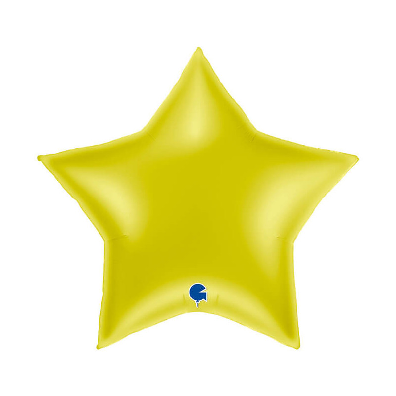 Ballon Alu Étoile XL Jaune Brillant 36" 91 cm – Grabo