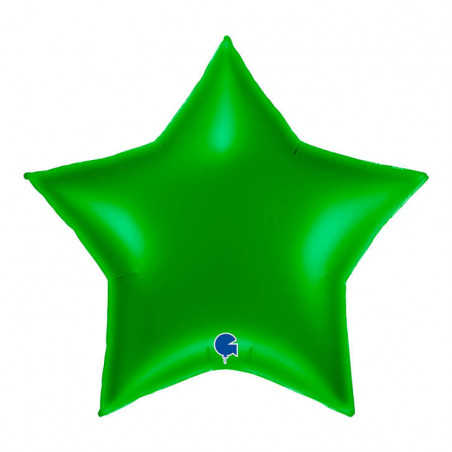 Ballon Alu Étoile XL Vert 36" 91 cm – Grabo