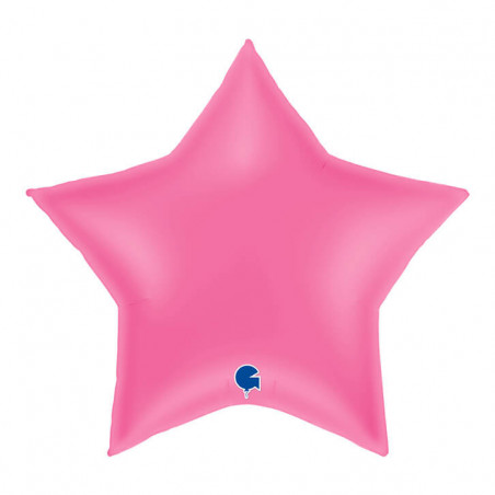 Ballon Alu Étoile XL Rose Bonbon 36" 91 cm Bubble Gum – Grabo