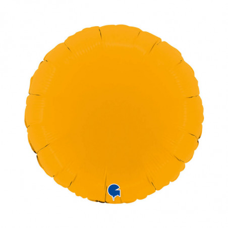 Ballon Alu Rond Moutarde Mat – 18" Matte Mustard – Grabo