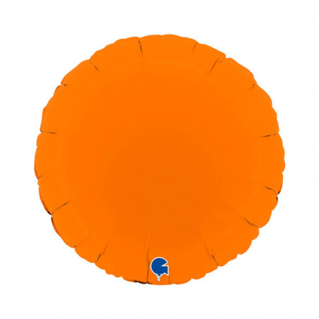 Ballon Alu Rond Orange Mat – 18" Orange Matte – Grabo