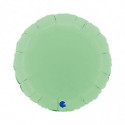 Ballon Alu Rond Vert Pastel Mat – 18" Matte Green – Grabo