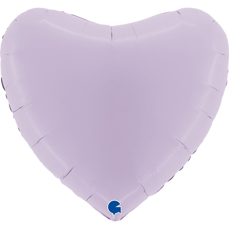 Ballon Alu Cœur Parme Pastel 91 cm (36") – Grabo