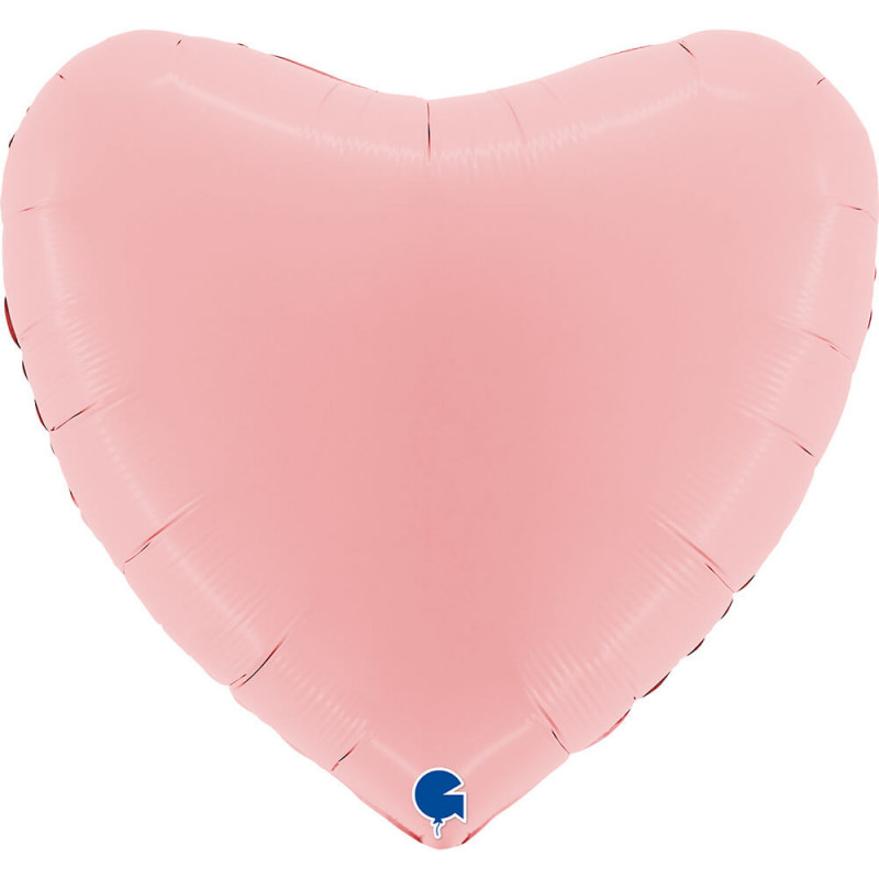 Ballon Alu Cœur Rose Pastel 91 cm (36") – Grabo