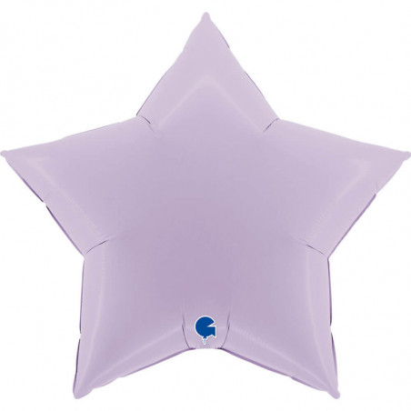 Ballon Alu Étoile XL Parme Pastel 36" 91 cm – Grabo