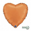 Ballon Alu Coeur Caramel – 18" – Grabo