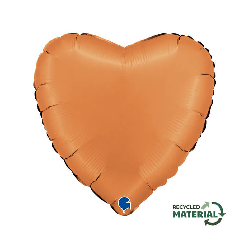 Ballon Alu Coeur Caramel – 18" – Grabo
