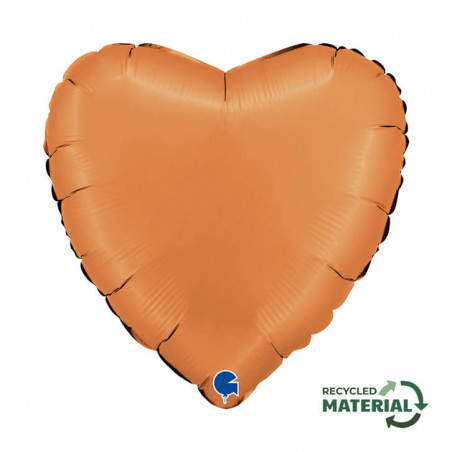 Ballon Alu Coeur Caramel – 18" – Grabo