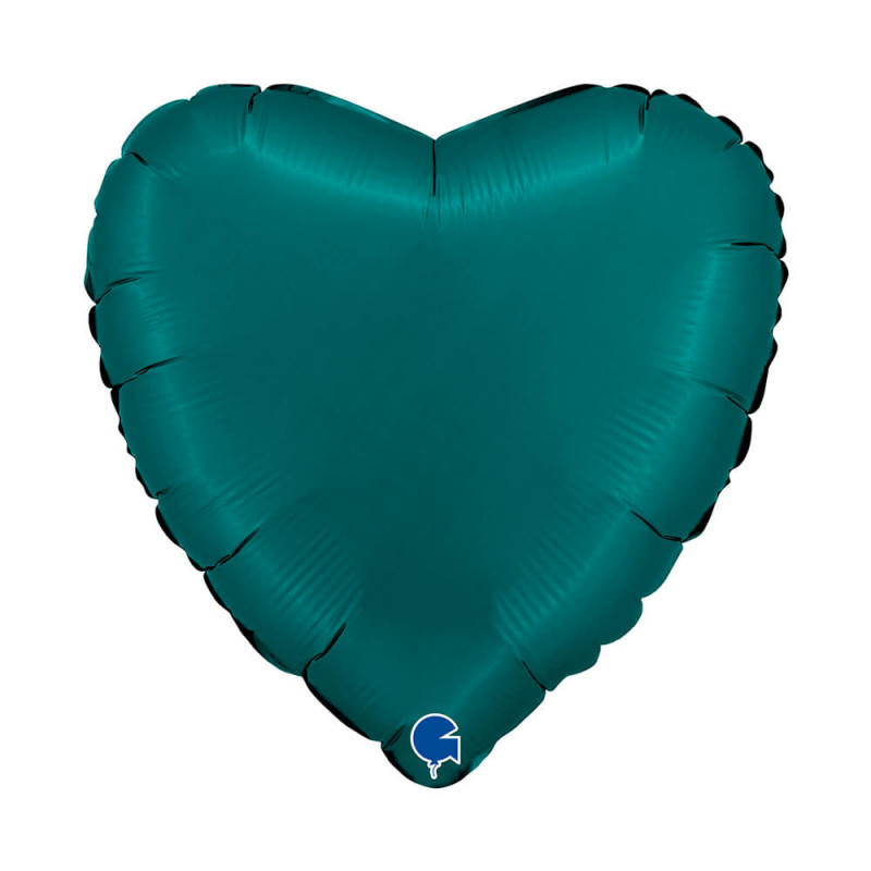 Ballon Alu Coeur Vert Émeraude – 18" – Grabo