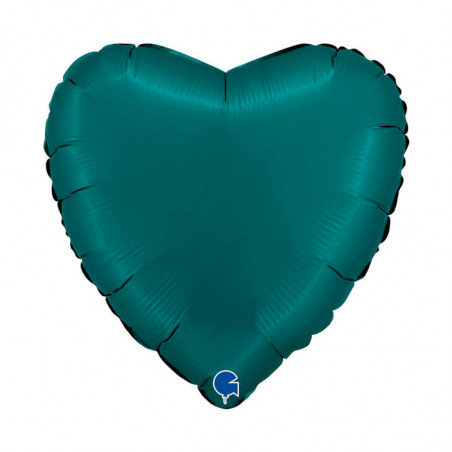Ballon Alu Coeur Vert Émeraude – 18" – Grabo