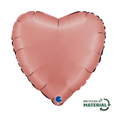 Ballon Alu Coeur Rose Gold – 18" – Grabo