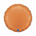 Ballon Alu Rond Caramel Satin – 18" – Grabo
