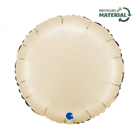 Ballon Alu Rond Beige – 18" Cream – Grabo