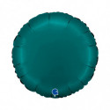 Ballon Alu Rond Vert Émeraude – 18" Satin Emerald Green – Grabo