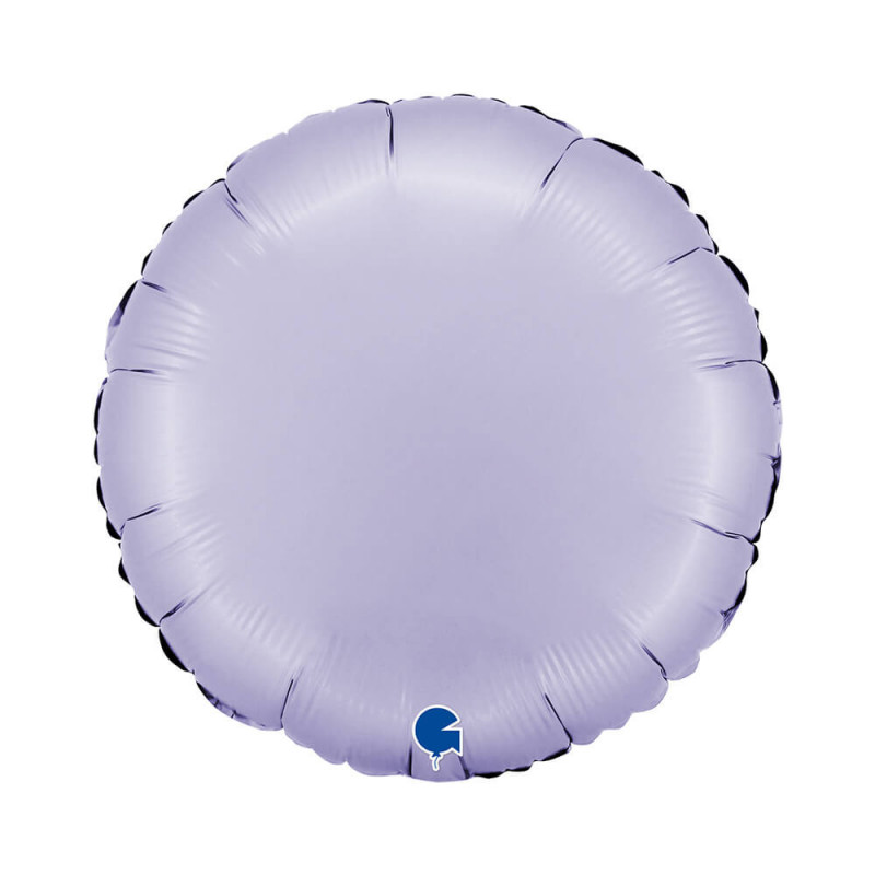 Ballon Alu Rond Parme Satin – 18" – Grabo