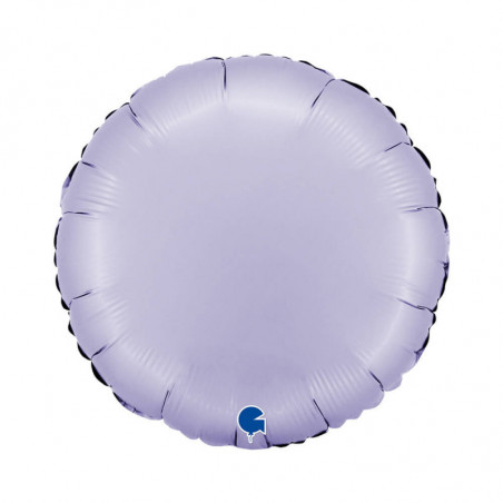 Ballon Alu Rond Parme Satin – 18" – Grabo