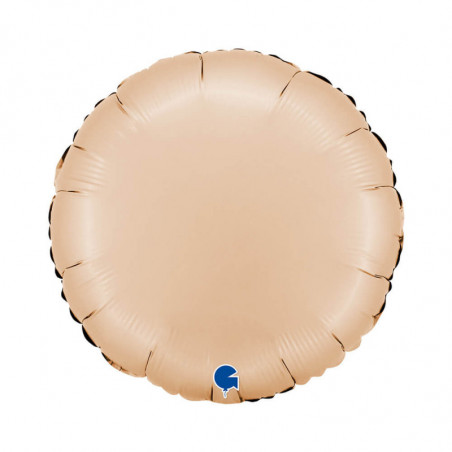 Ballon Alu Rond Nude Satin – 18" – Grabo