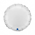 Ballon Alu Rond Blanc Mat – 18" – Grabo