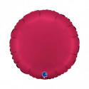 Ballon Alu Rond Rouge Cerise – 18" – Grabo