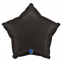 Ballon Alu Étoile Noir Mat – 18" – Grabo