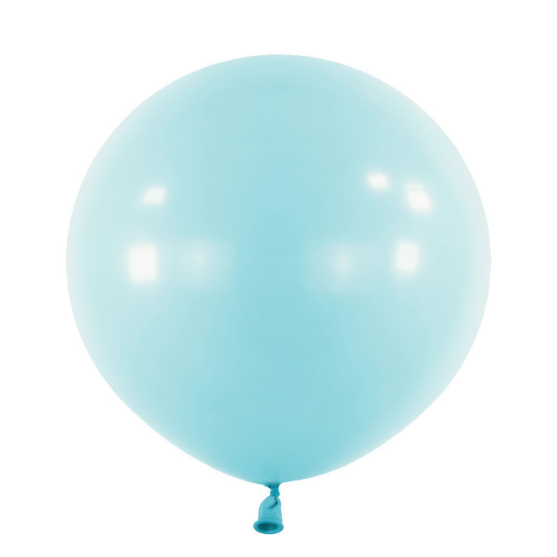 Ballons latex  24" ROND - 60CM - Bleu Clair Pastel Blue Anagram