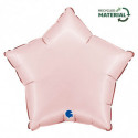 Ballon Alu Étoile Rose Pastel Satin – 18" – Grabo