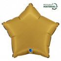 Ballon Alu Étoile Doré Mat – 18" – Grabo
