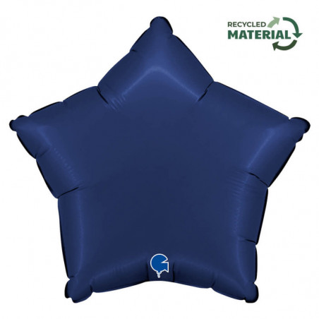 Ballon Alu Étoile Bleu Marine – 18" Navy Blue – Grabo