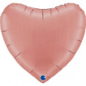 Ballon Alu Cœur Rose Gold Satin 91 cm (36") – Grabo