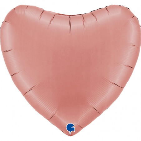 Ballon Alu Cœur Rose Gold Satin 91 cm (36") – Grabo