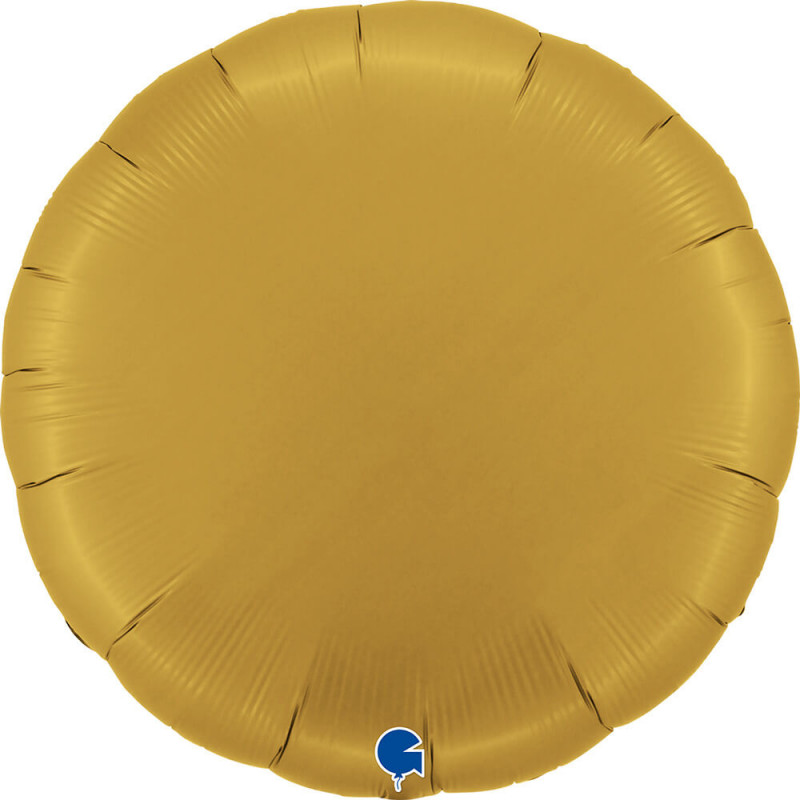 Ballon Alu Rond Doré Satin 91 cm (36") – Grabo