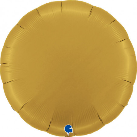 Ballon Alu Rond Doré Satin 91 cm (36") – Grabo