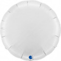 Ballon Alu Rond Blanc Satin 91 cm (36") – Grabo