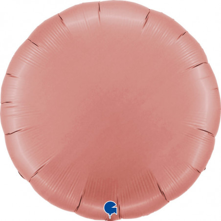 Ballon Alu Rond XL Rose Gold Satiné 91 cm – Grabo